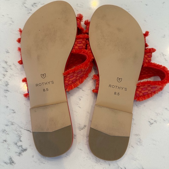 Rothy’s fringe sandals- gently used 8.5 - Picture 3 of 5